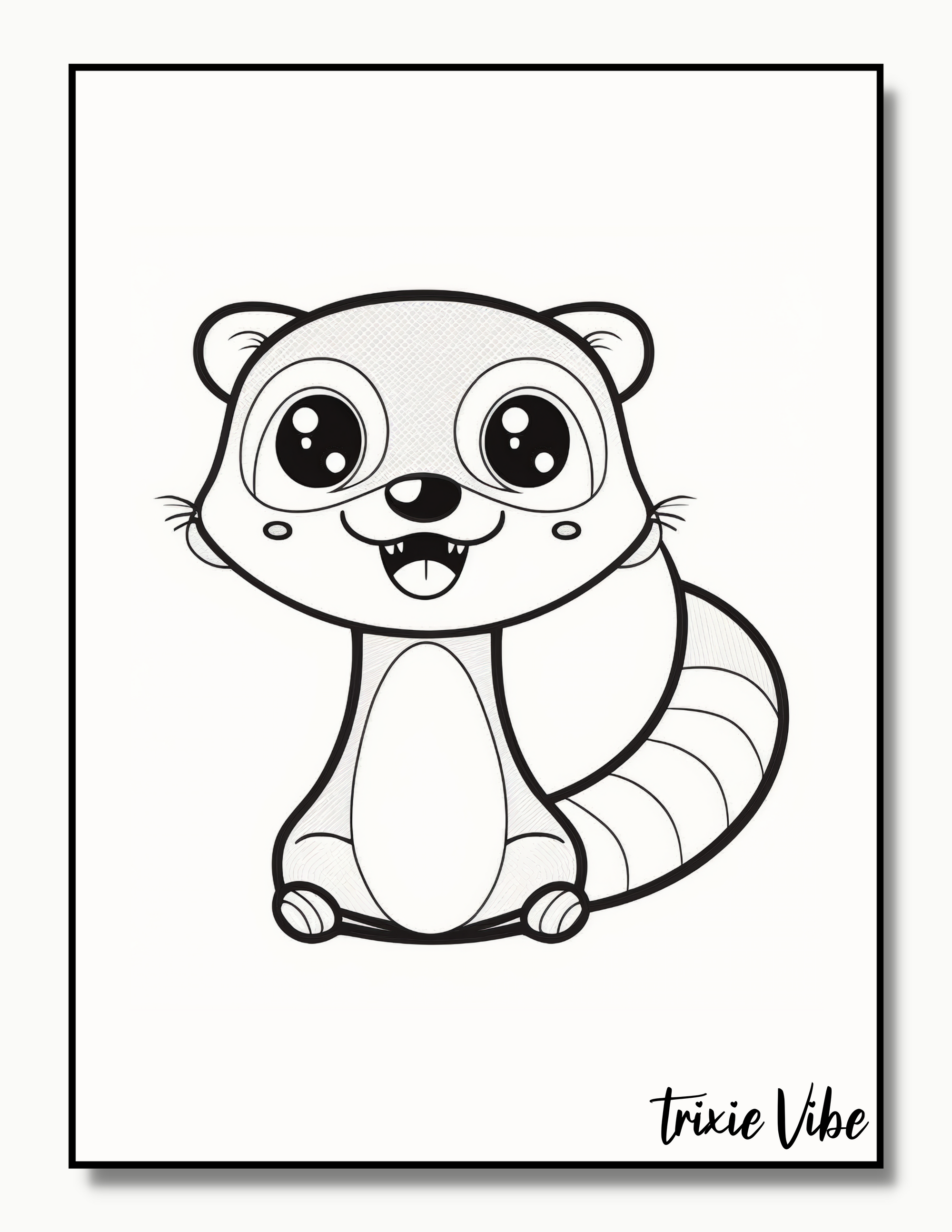 Ferret Coloring Pages for Kids