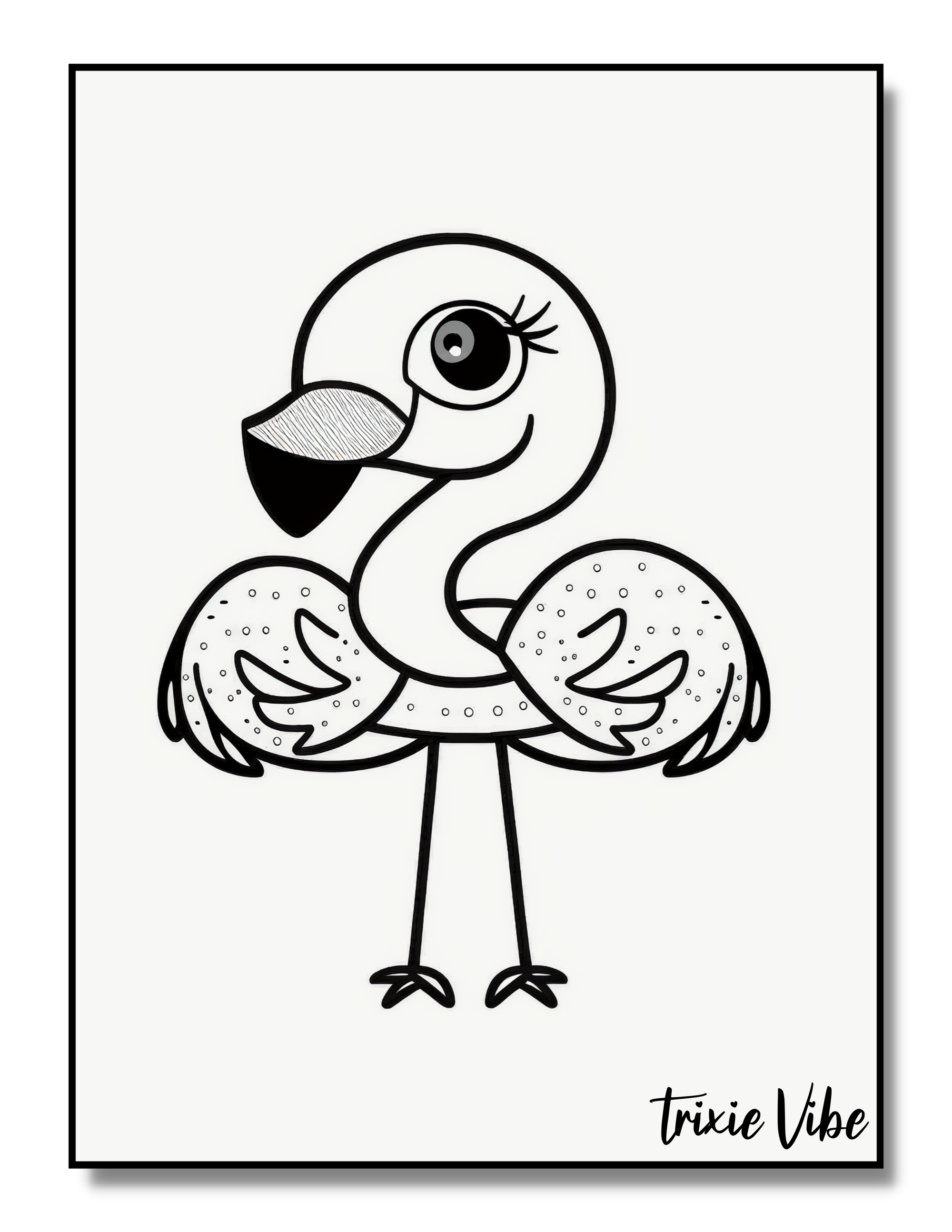 Flamingo Coloring Pages for Kids