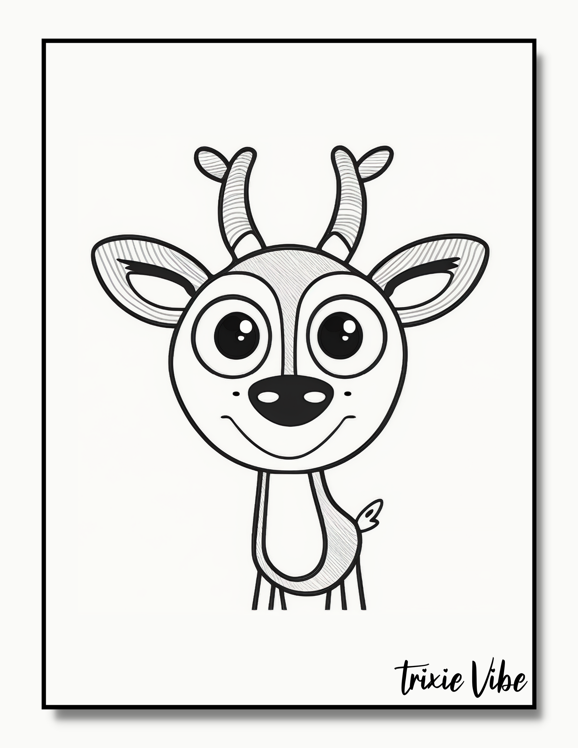 Gazelle Coloring Pages for Kids