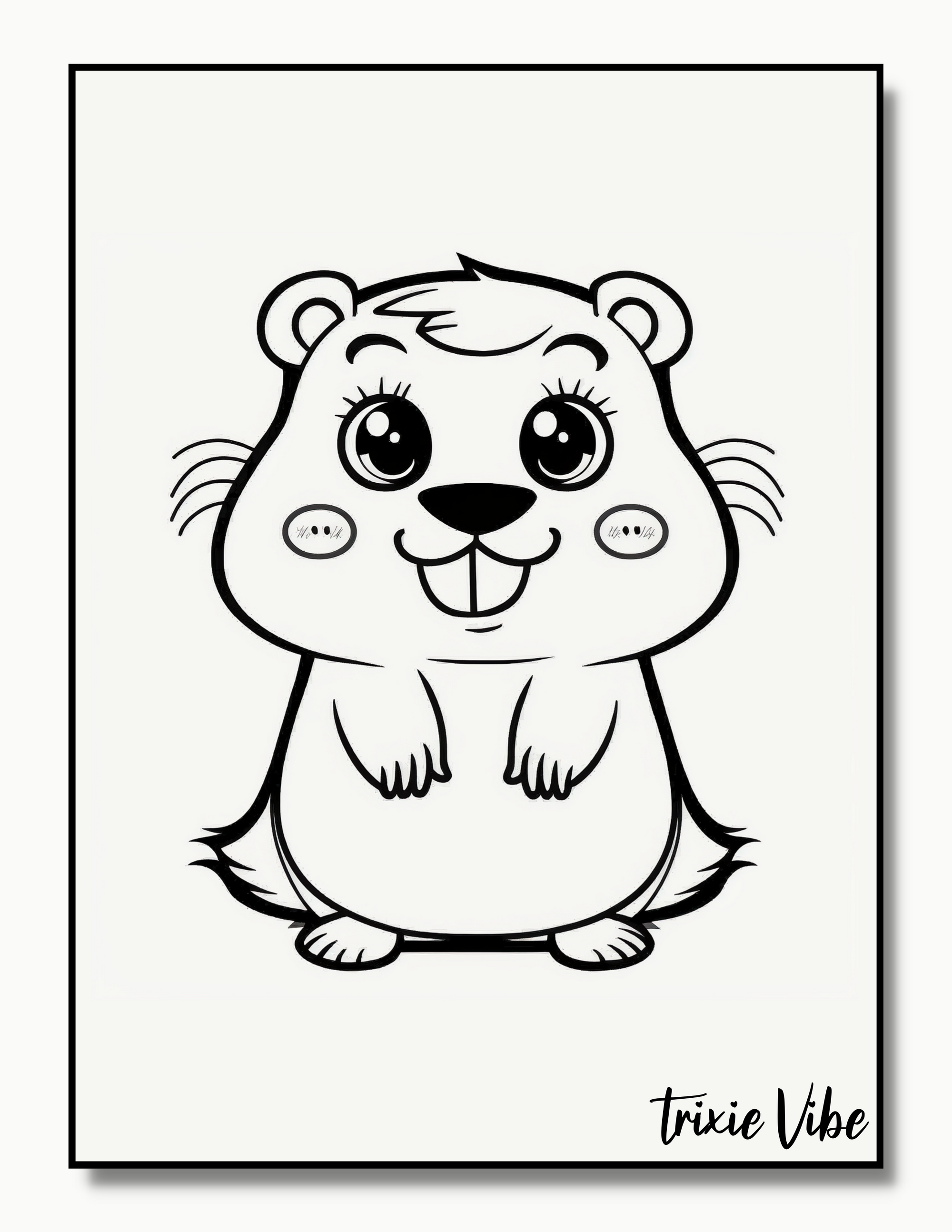Groundhog Coloring Pages for Kids