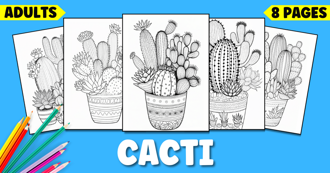 Cactus Coloring Pages