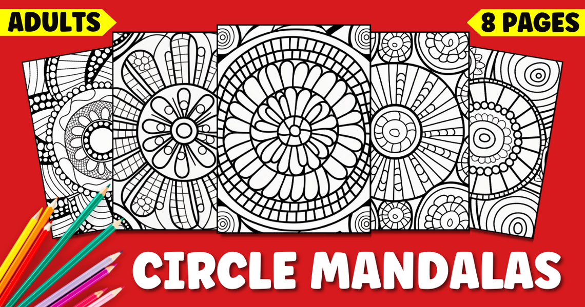 Printable Circle Mandala Coloring Pages