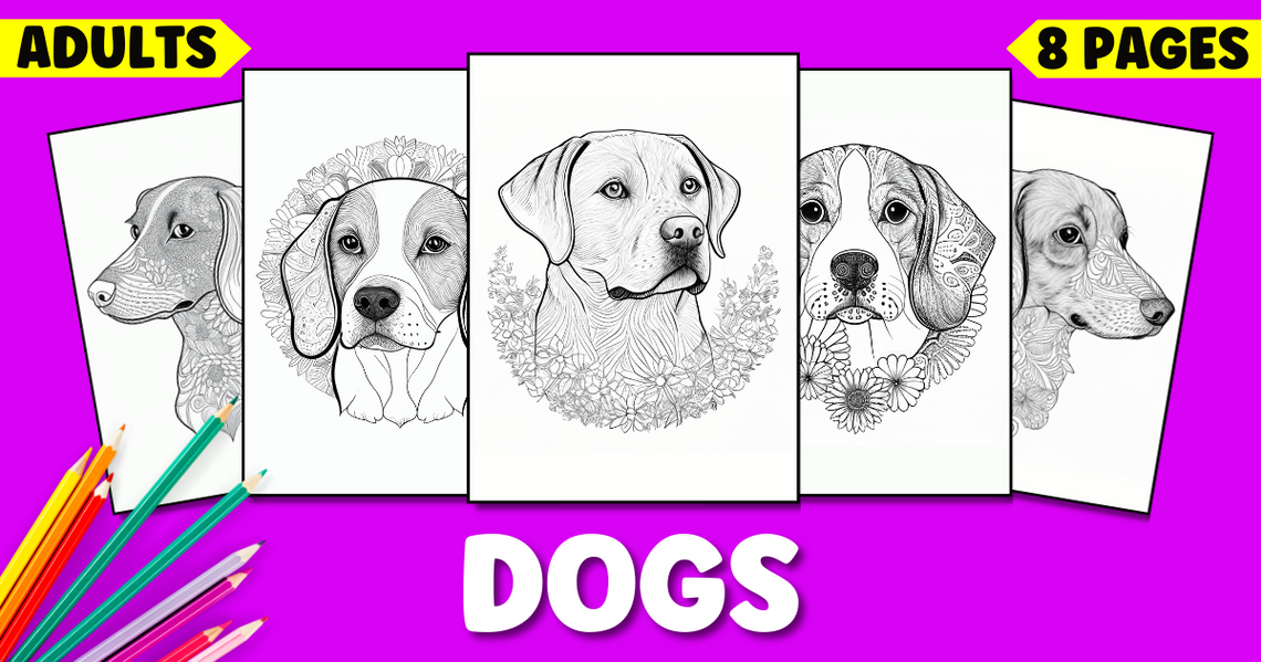 Realistic Dog Coloring Pages