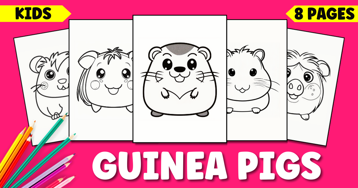 Guinea Pig Coloring Pages