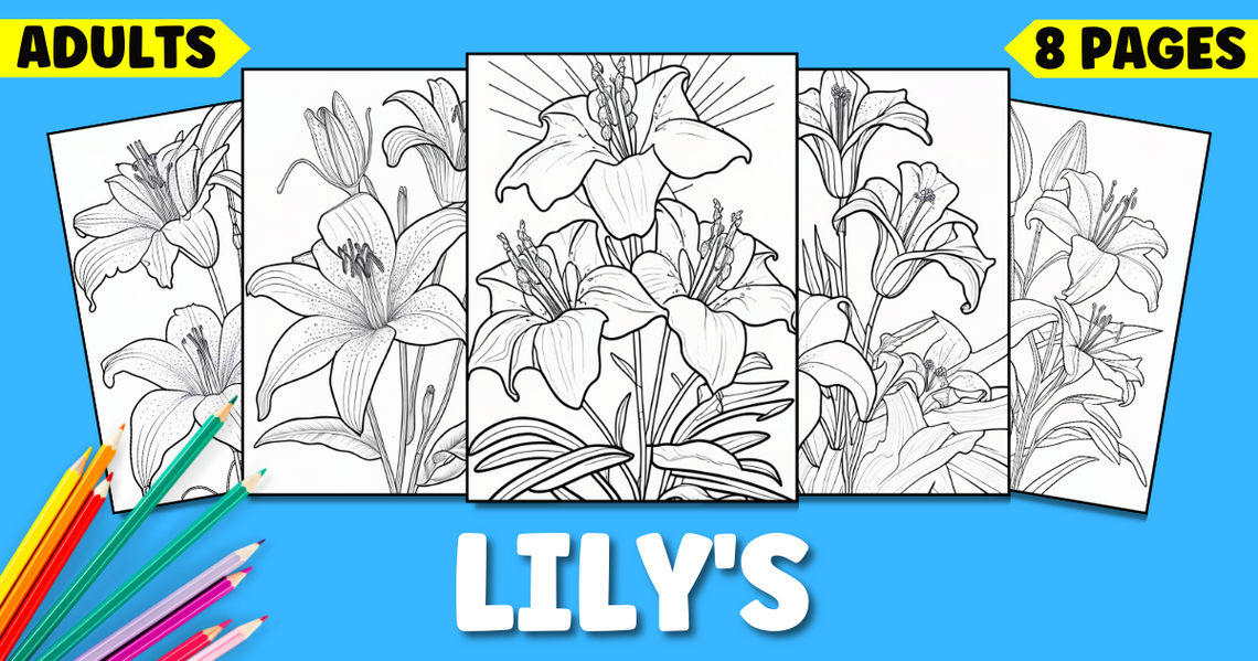 Lily Coloring Pages