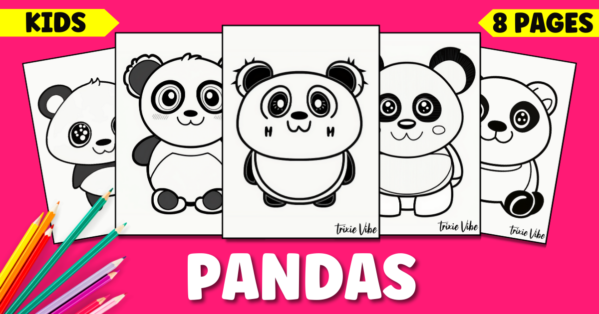 Free Cute Panda Coloring Pages For Kids