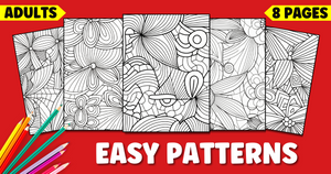 Easy Pattern Coloring Pages for Everyone