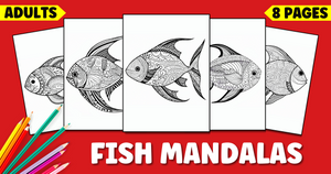Fish Mandala Coloring Pages