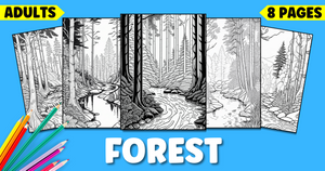 Forest Coloring Pages for Adults