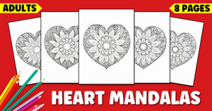 Heart Mandala Coloring Pages