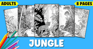 Jungle Coloring Pages for Adults