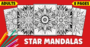 Star Mandala Coloring Pages