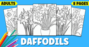 Free Daffodil Coloring Pages